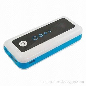 High-capacity Mobile Phone Travel Charger with LED Light